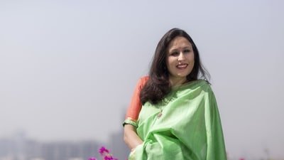 Radhika Gupta praised women scientists at ISRO. Radhika Gupta praised women scientists at ISRO.