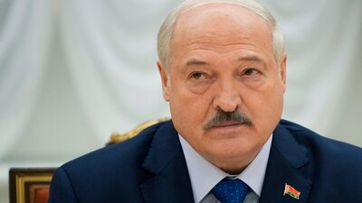 FILE - Belarusian President Alexander Lukashenko listens, during his meeting with foreign correspondents, in Minsk, Belarus, on July 6, 2023. A former member of Lukashenko’s special security forces is set to face trial in Switzerland next month for the forced disappearances of political opponents in the late 1990s, according to human rights and victims advocacy groups Wednesday Aug. 30, 2023. (AP Photo/Alexander Zemlianichenko, File) (AP)
