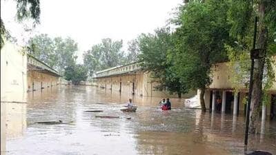 The Ghaggar’s fury in Punjab’s Mansa district on July 19, a day after the fifth breach at Phus Mandi, the floodwater entered Sardulgarh town. (HT file photo) The Ghaggar’s fury in Punjab’s Mansa district on July 19, a day after the fifth breach at Phus Mandi, the floodwater entered Sardulgarh town. (HT file photo)