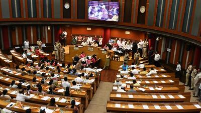 The Municipal Corporation of Delhi (MCD)’s house of councillors meeting at the Civic Centre in New Delhi on Thursday. (Arvind Yadav/HT Photo) The Municipal Corporation of Delhi (MCD)’s house of councillors meeting at the Civic Centre in New Delhi on Thursday. (Arvind Yadav/HT Photo)
