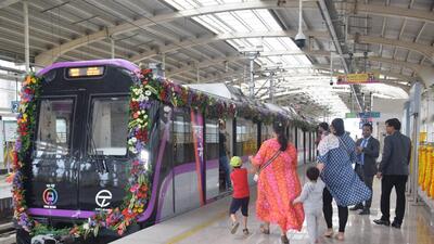 The start of two routes from August 1 has helped Maha-Metro record more than 2 million commuters in a month. (HT) The start of two routes from August 1 has helped Maha-Metro record more than 2 million commuters in a month. (HT)