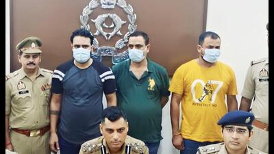 The three suspect in custody. (Sakib Ali/HT Photo)