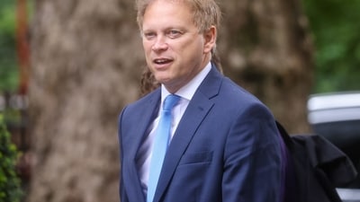 Grant Shapps is seen at Downing Street in London, UK. (Bloomberg)