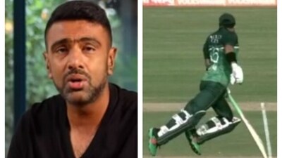 Ashwin reacted to Mohammad Rizwan's run-out vs Nepal Ashwin reacted to Mohammad Rizwan's run-out vs Nepal