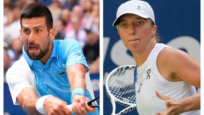 Novak Djokovic and Iga Swiatek Novak Djokovic and Iga Swiatek