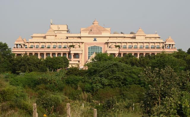 The fourth Sherpa meeting under the G20 will be held from September 3 to September 7 at the ITC Grand Bharat in district Nuh, near Tauru. (Parveen Kumar/HT Photo) The fourth Sherpa meeting under the G20 will be held from September 3 to September 7 at the ITC Grand Bharat in district Nuh, near Tauru. (Parveen Kumar/HT Photo)
