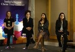 Divya Deshmukh (second from right) Divya Deshmukh (second from right)