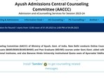 AACCC Commences AYUSH NEET UG Counselling 2023 Round 1 Today; Registration Open Till Sept 4