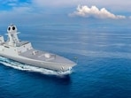 Mahendragiri, the last Project 17A frigate of the Indian Navy. (PTI Photo) Mahendragiri, the last Project 17A frigate of the Indian Navy. (PTI Photo)