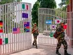 Flags of the countries participating in the upcoming G20 Summit put up at the entrance gate Gandhi Darshan Museum.