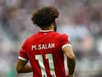 Liverpool's Mohamed Salah in action.