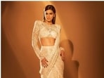 Kriti Sanon, in a lehenga saree, slays it like a queen Kriti Sanon, in a lehenga saree, slays it like a queen