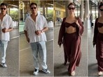 Tamannah Bhatia and Vijay Varma the rumoured couple of Bollywood were spotted at the airport yesterday donning casual outfits. Tamannah Bhatia and Vijay Varma the rumoured couple of Bollywood were spotted at the airport yesterday donning casual outfits.