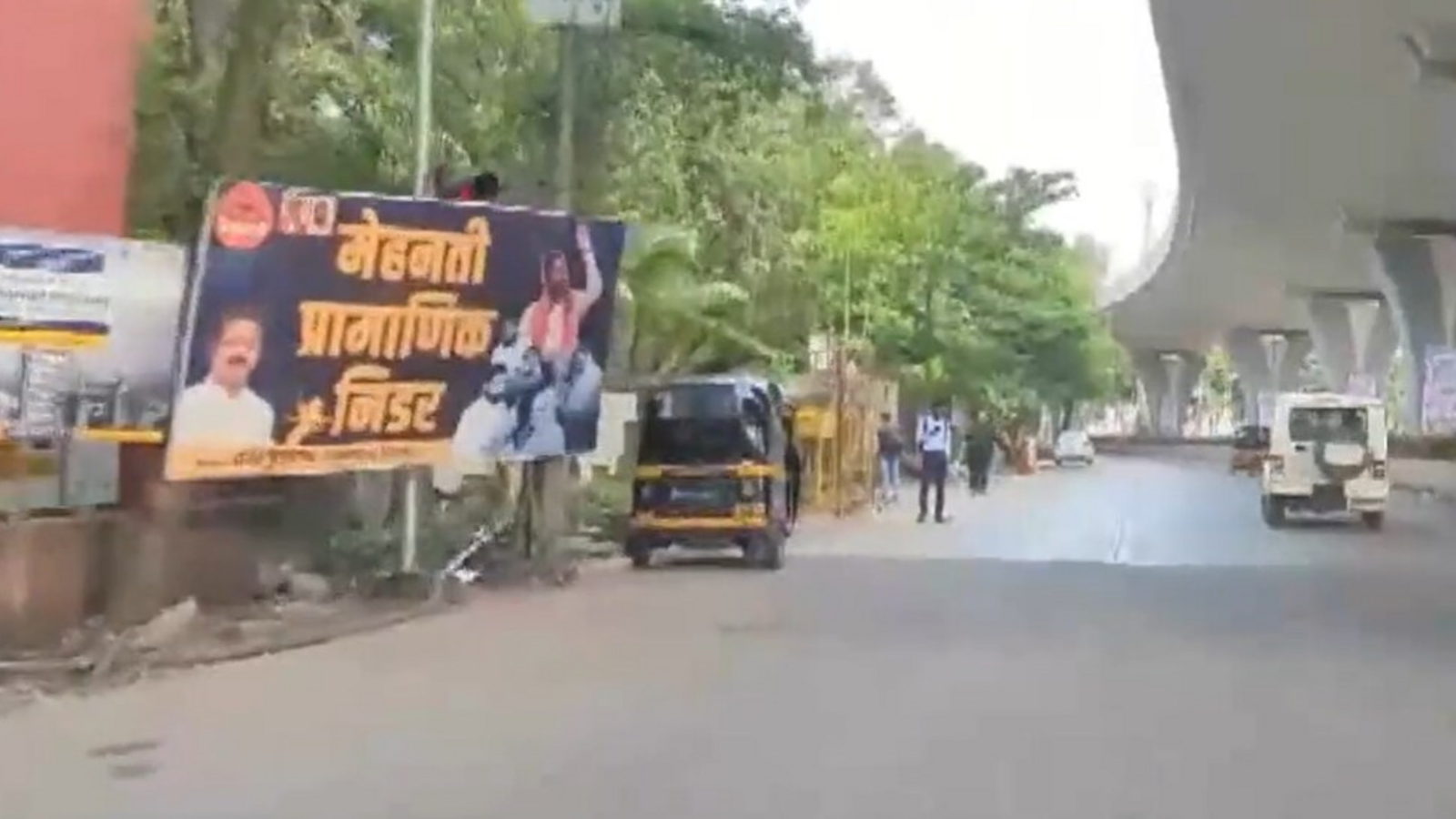 Poster featuring Eknath Shinde comes up outside INDIA alliance meeting venue - Vimarsana News