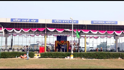 A view of domestic airport in Bathinda. (HT File) A view of domestic airport in Bathinda. (HT File)