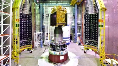 The rehearsal for the launch of the PSLV-C57/Aditya-L1 Mission, the first space-based Indian observatory to study the sun, is completed, in Sriharikota on Wednesday. (ISRO Twitter) The rehearsal for the launch of the PSLV-C57/Aditya-L1 Mission, the first space-based Indian observatory to study the sun, is completed, in Sriharikota on Wednesday. (ISRO Twitter)