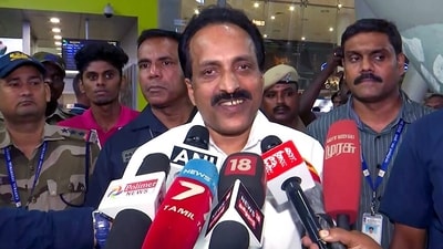 Indian Space Research Organisation (ISRO) chief S Somanath speaks to the media on the Chandrayaan-3 Mission in Chennai on Thursday. (ANI) Indian Space Research Organisation (ISRO) chief S Somanath speaks to the media on the Chandrayaan-3 Mission in Chennai on Thursday. (ANI)