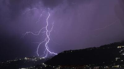 Between 2021-2022 and 2022-23 there has been a 34.24 % increase in the overall count of lightning strikes across the country, whereas cloud to ground lightning has recorded an increase of 23.46%, said the Annual Lightning Report by Climate Resilient Observing-Systems Promotion Council based, which is based on data from India Meteorological Department and Indian Institute of Tropical Meteorology. (HT)