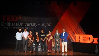 Chitkara University, Punjab, hosted TEDx Chitkara University Punjab event on the university’s campus on Friday. (HT photo) Chitkara University, Punjab, hosted TEDx Chitkara University Punjab event on the university’s campus on Friday. (HT photo)