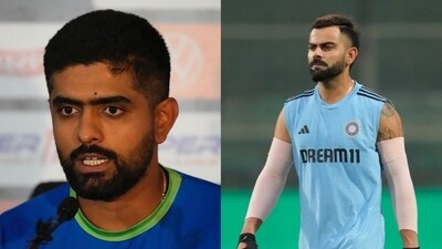 Babar Azam (L) and Virat Kohli will be up against one another when Pakistan faces India on Saturday (File) Babar Azam (L) and Virat Kohli will be up against one another when Pakistan faces India on Saturday (File)