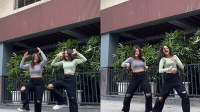 Snapshot of the women grooving to the song Dholna. (Instagram/@Kanishtha Sharma) Snapshot of the women grooving to the song Dholna. (Instagram/@Kanishtha Sharma)
