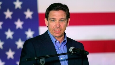 FILE - Republican presidential candidate Florida Gov. Ron DeSantis, speaks during a campaign event, June 2, 2023, in Lexington, S.C. (AP Photo/Artie Walker Jr., File) (AP) FILE - Republican presidential candidate Florida Gov. Ron DeSantis, speaks during a campaign event, June 2, 2023, in Lexington, S.C. (AP Photo/Artie Walker Jr., File) (AP)