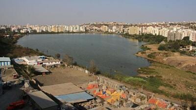 Jambhulwadi lake is part of PMC’s plan to develop, beautify five such waterbodies. (RAVINDRA JOSHI/HT) Jambhulwadi lake is part of PMC’s plan to develop, beautify five such waterbodies. (RAVINDRA JOSHI/HT)