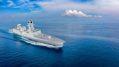 Mahendragiri, the last Project 17A frigate of the Indian Navy. (PTI Photo) Mahendragiri, the last Project 17A frigate of the Indian Navy. (PTI Photo)