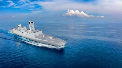 Mahendragiri, the last Project 17A frigate of the Indian Navy. (PTI Photo) Mahendragiri, the last Project 17A frigate of the Indian Navy. (PTI Photo)