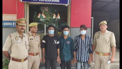 The three suspect in custody. (HT Photo)