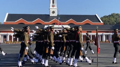 The concept of a theatre command is based on combining the strengths of the three services, i.e., the Army, Navy and Air Force in a particular manner (Photo @DefenceMinIndia) The concept of a theatre command is based on combining the strengths of the three services, i.e., the Army, Navy and Air Force in a particular manner (Photo @DefenceMinIndia)