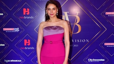 Aditi Rao Hydari opted for a purple jumpsuit for the event. She was seen in the web series Taj: Divided By Blood and its sequel Taj: Reign of Revenge. She was also seen in the period drama, Jubilee. 