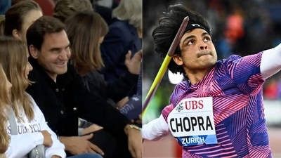 Roger Federer was present in the stadium in Zurich, where Neeraj Chopra particpated in the javelin throw event.