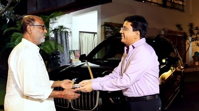 Rajinikanth gets a BMX x7 as a gift from Kalanidhi Maran Rajinikanth gets a BMX x7 as a gift from Kalanidhi Maran