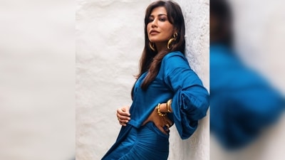 Chitrangda Singh's ensemble consists of a stylishly designed cropped shirt and an elegantly draped skirt.&nbsp;&nbsp; (Instagram/@chitrangda)