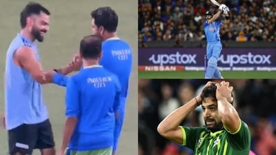 Virat Kohli meets Haris Rauf ahead of Asia Cup clash Virat Kohli meets Haris Rauf ahead of Asia Cup clash