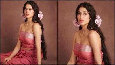 Janhvi Kapoor's enchanting appearance in a linen saree resembles a captivating painting, capturing timeless beauty and elegance. (Instagram/@janhvikapoor) Janhvi Kapoor's enchanting appearance in a linen saree resembles a captivating painting, capturing timeless beauty and elegance. (Instagram/@janhvikapoor)