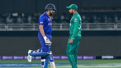 Rohit Sharma and Babar Azam during last year's Asia Cup in the UAE. (Getty) Rohit Sharma and Babar Azam during last year's Asia Cup in the UAE. (Getty)