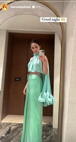 Kiara Advani's look for the evening. Kiara Advani's look for the evening.