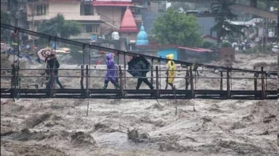 Himachal Pradesh recorded 4% deficit rain in August with the state getting 247.6 mm rainfall against a normal of 256.8mm (HT File)