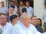 Chief minister Ashok Gehlot met the victim on Saturday and promised her stringent action against the accused, along with a government job and <span class='webrupee'>₹</span>10 lakh aid Chief minister Ashok Gehlot met the victim on Saturday and promised her stringent action against the accused, along with a government job and <span class='webrupee'>₹</span>10 lakh aid