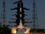  Indian Space Research Organisation's (ISRO) Aditya-L1, India's maiden solar mission, on board PSLV-C57 lifts off from the launch pad at Satish Dhawan Space Centre, in Sriharikota.