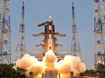 ISRO's launch vehicle PSLV-C57 rocket carrying India's first solar mission, 'Aditya-L1', lifts off from the Satish Dhawan Space Centre. ISRO's launch vehicle PSLV-C57 rocket carrying India's first solar mission, 'Aditya-L1', lifts off from the Satish Dhawan Space Centre.