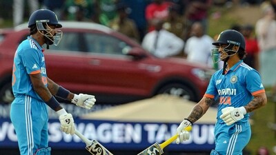 Ishan Kishan and Hardik Pandya put up 138 runs for the fifth wicket. (ICC Twitter) Ishan Kishan and Hardik Pandya put up 138 runs for the fifth wicket. (ICC Twitter)