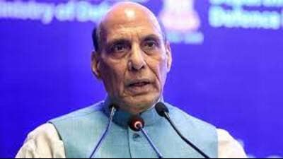 Defence minister and Lucknow MP Rajnath Singh. (HT file)
