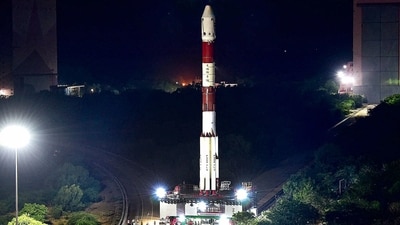 Preparations in the final phase for India's maiden solar mission, Aditya L1 onboard the PSLV-C57, ahead of its launch on September 2. (PTI) Preparations in the final phase for India's maiden solar mission, Aditya L1 onboard the PSLV-C57, ahead of its launch on September 2. (PTI)