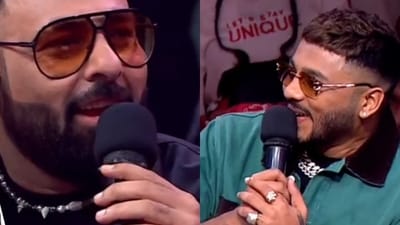 Badshah and Raftaar at Hip Hop India.