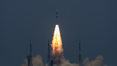 Sriharikota: Indian Space Research Organisation's (ISRO) Aditya-L1, India's maiden solar mission, on board PSLV-C57 lifts off from the launch pad at Satish Dhawan Space Centre, in Sriharikota, Saturday, Sept. 2, 2023. (PTI) Sriharikota: Indian Space Research Organisation's (ISRO) Aditya-L1, India's maiden solar mission, on board PSLV-C57 lifts off from the launch pad at Satish Dhawan Space Centre, in Sriharikota, Saturday, Sept. 2, 2023. (PTI)