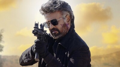 Rajinikanth features on a poster of Jailer. Rajinikanth features on a poster of Jailer.