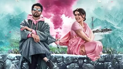 Vijay Deverakonda and Samantha Ruth Prabhu play a married couple in Kushi. Vijay Deverakonda and Samantha Ruth Prabhu play a married couple in Kushi.